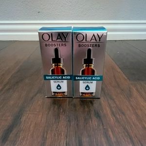 Olay Boosters Salicylic Acid Serum 2 bottles Brand New.